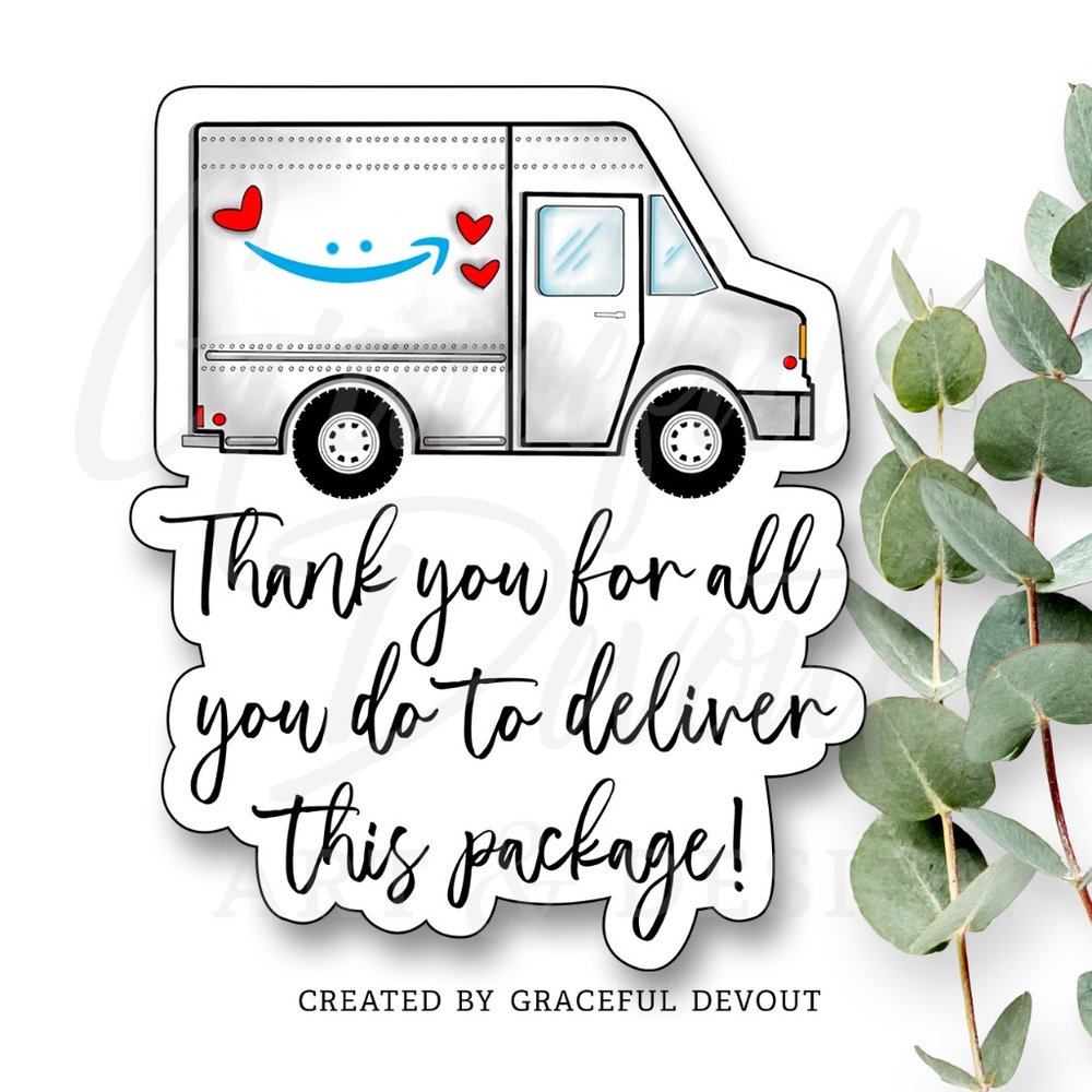 Thank You For All You Do To Deliver This- 2" (inches) (48ct.) Stickers